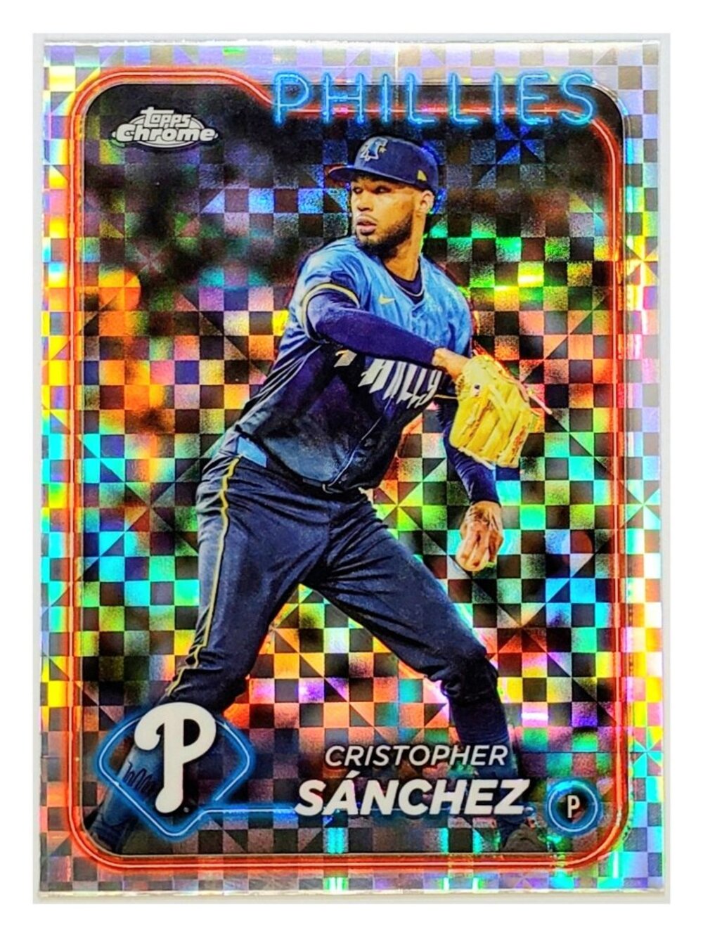 CRISTOPHER SANCHEZ ROOKIE X-FRACTOR 2024 TOPPS CHROME UPDATE #USC101, PHILLIES